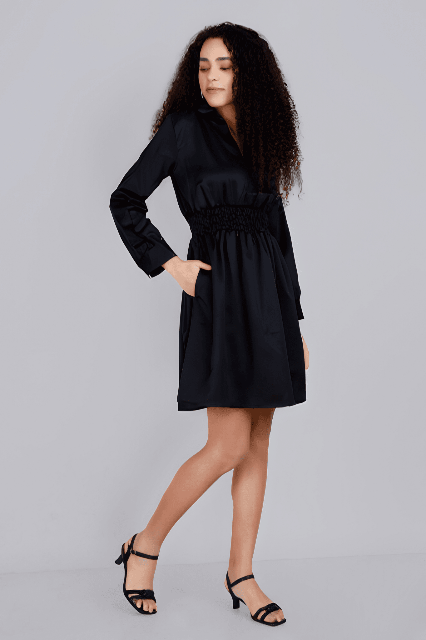 ARIANA Black Dress Mala Singh
