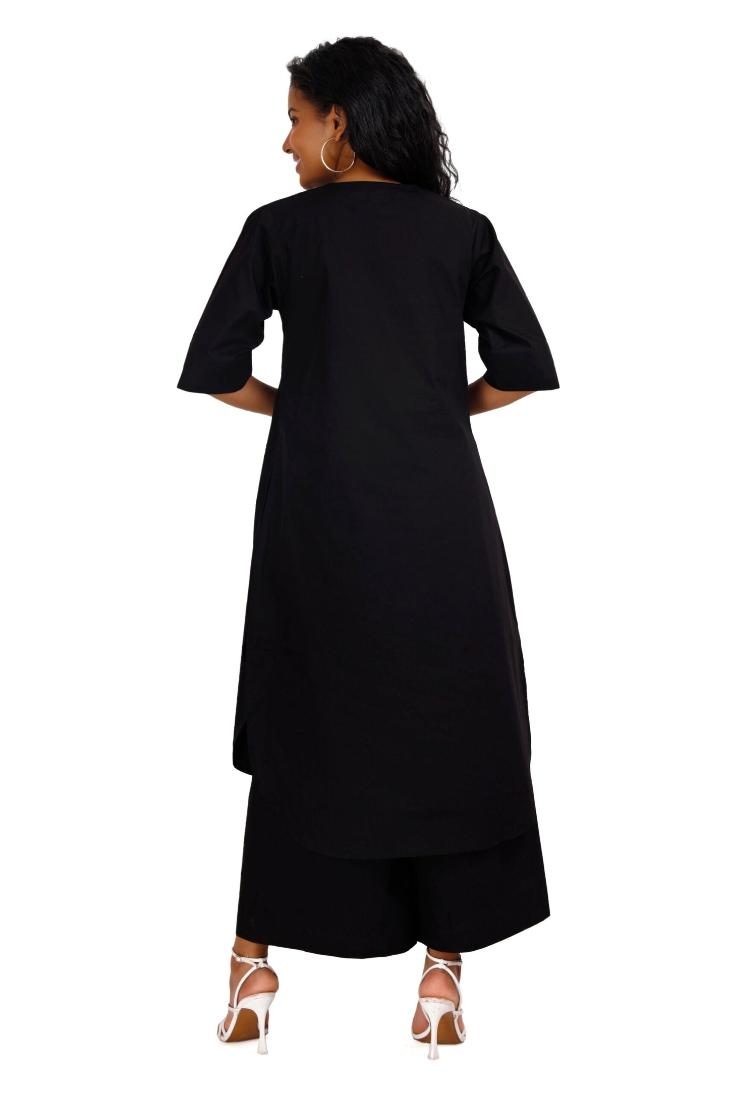 ZOYA Black Co-Ord Set Mala Singh