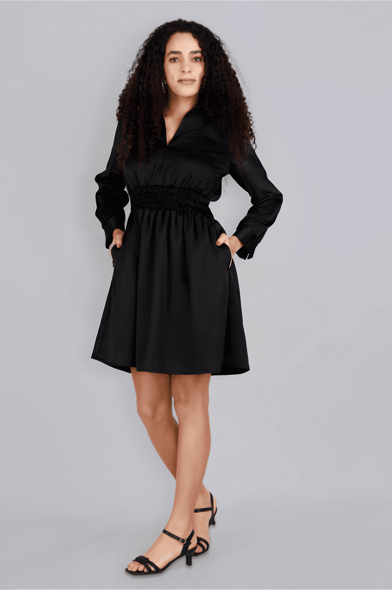 ARIANA Black Dress Mala Singh