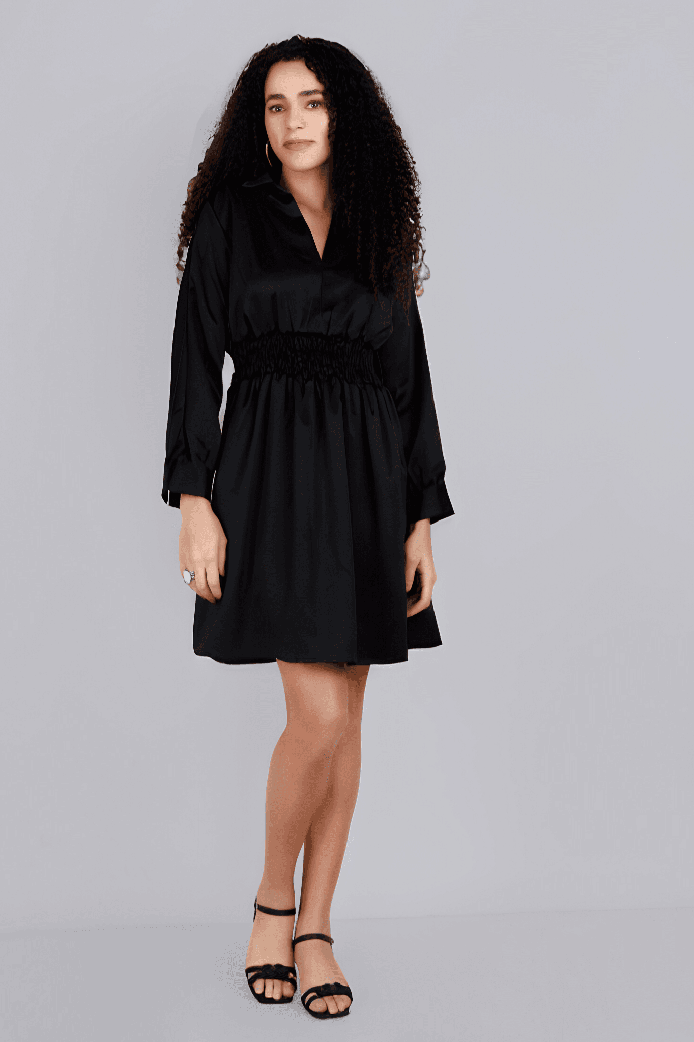 ARIANA Black Dress Mala Singh