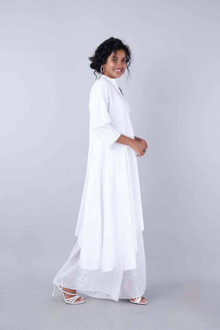 MJI Kurta White Co-Ord Set