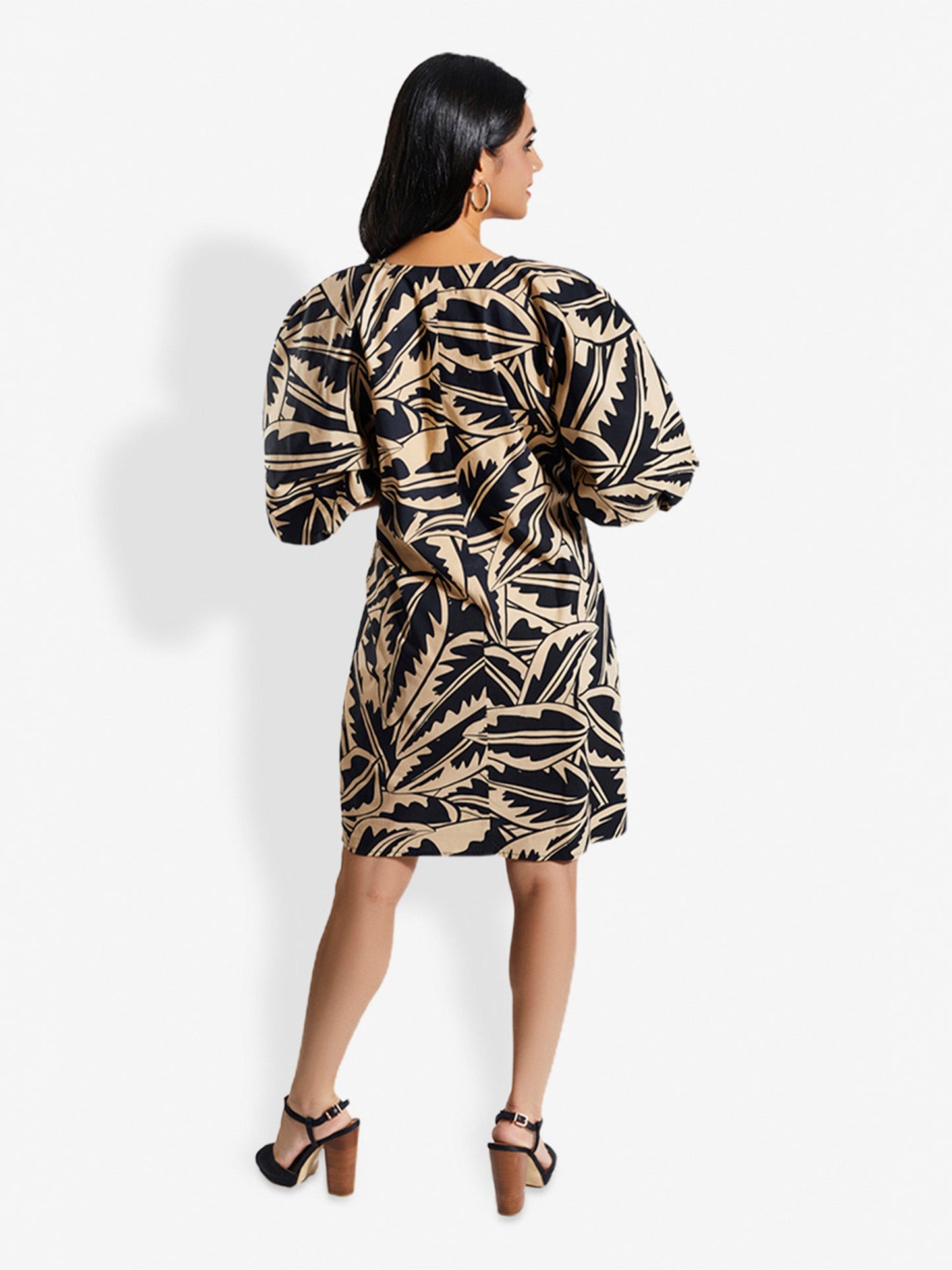 LIZ Night Safari Print Knee Length Dress Mala Singh