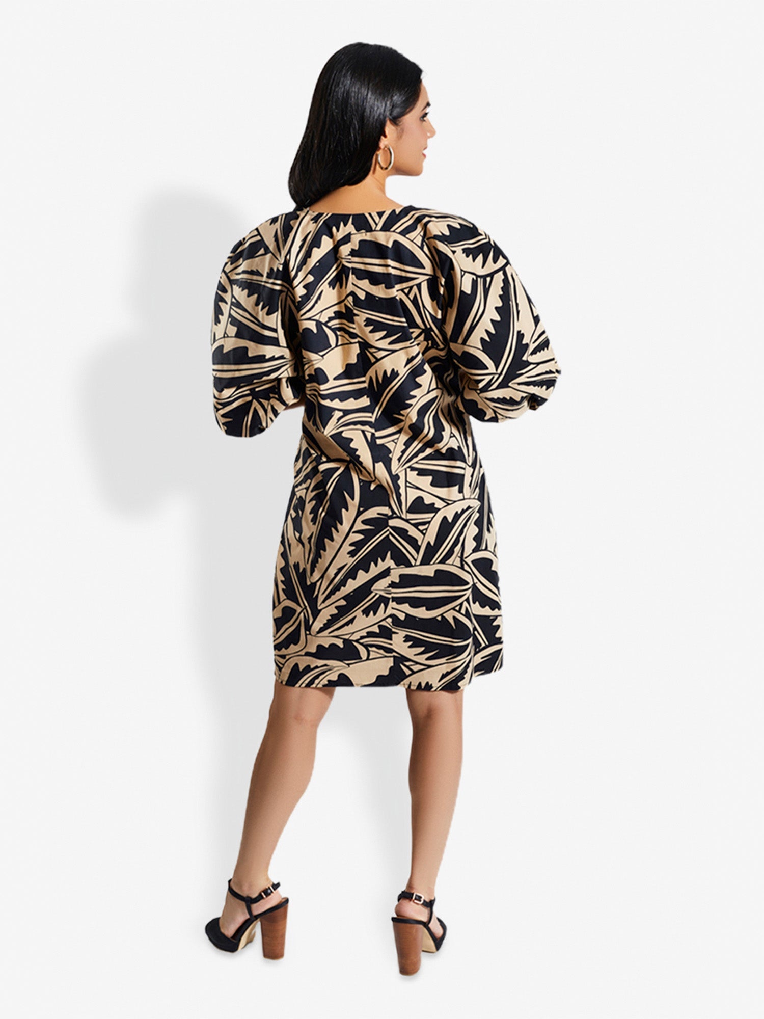 LIZ Night Safari Print Knee Length Dress Mala Singh