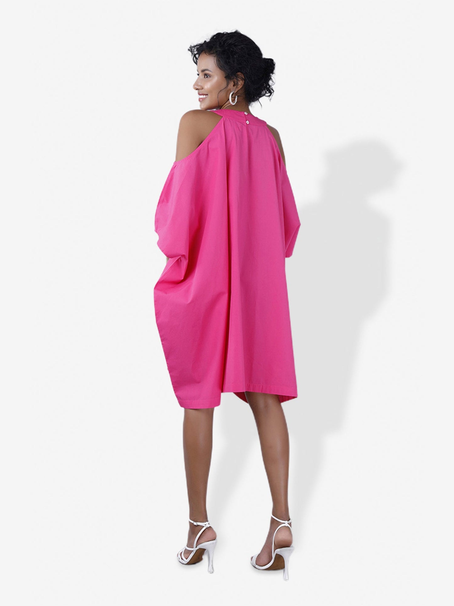 LOLA Fuchsia Shift Dress Mala Singh