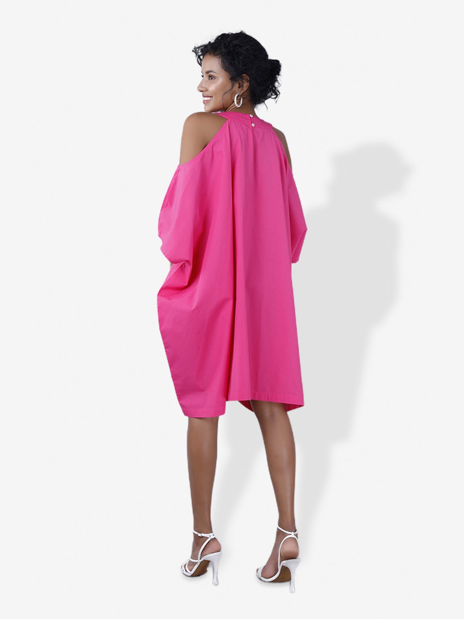 LOLA Fuchsia Shift Dress Mala Singh