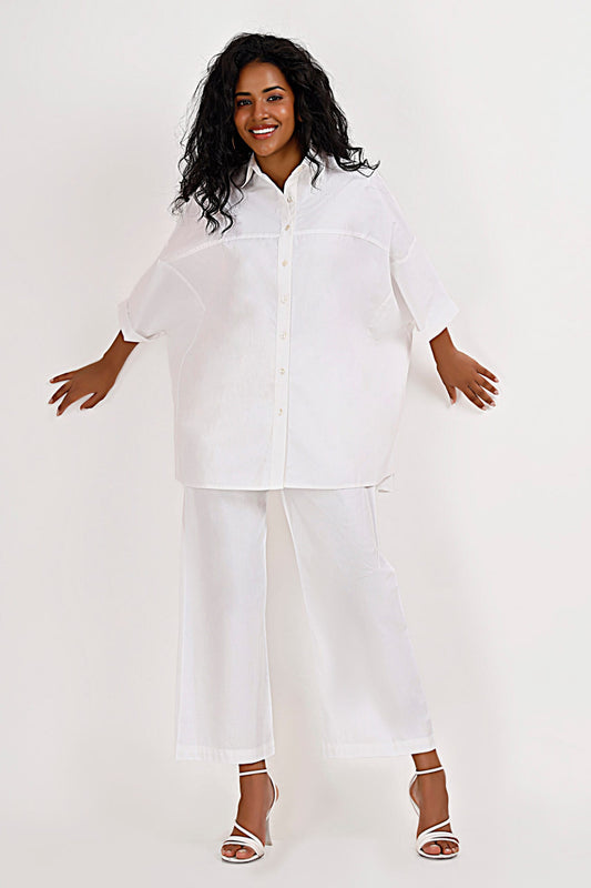 KELLY White Co-Ord Set Mala Singh
