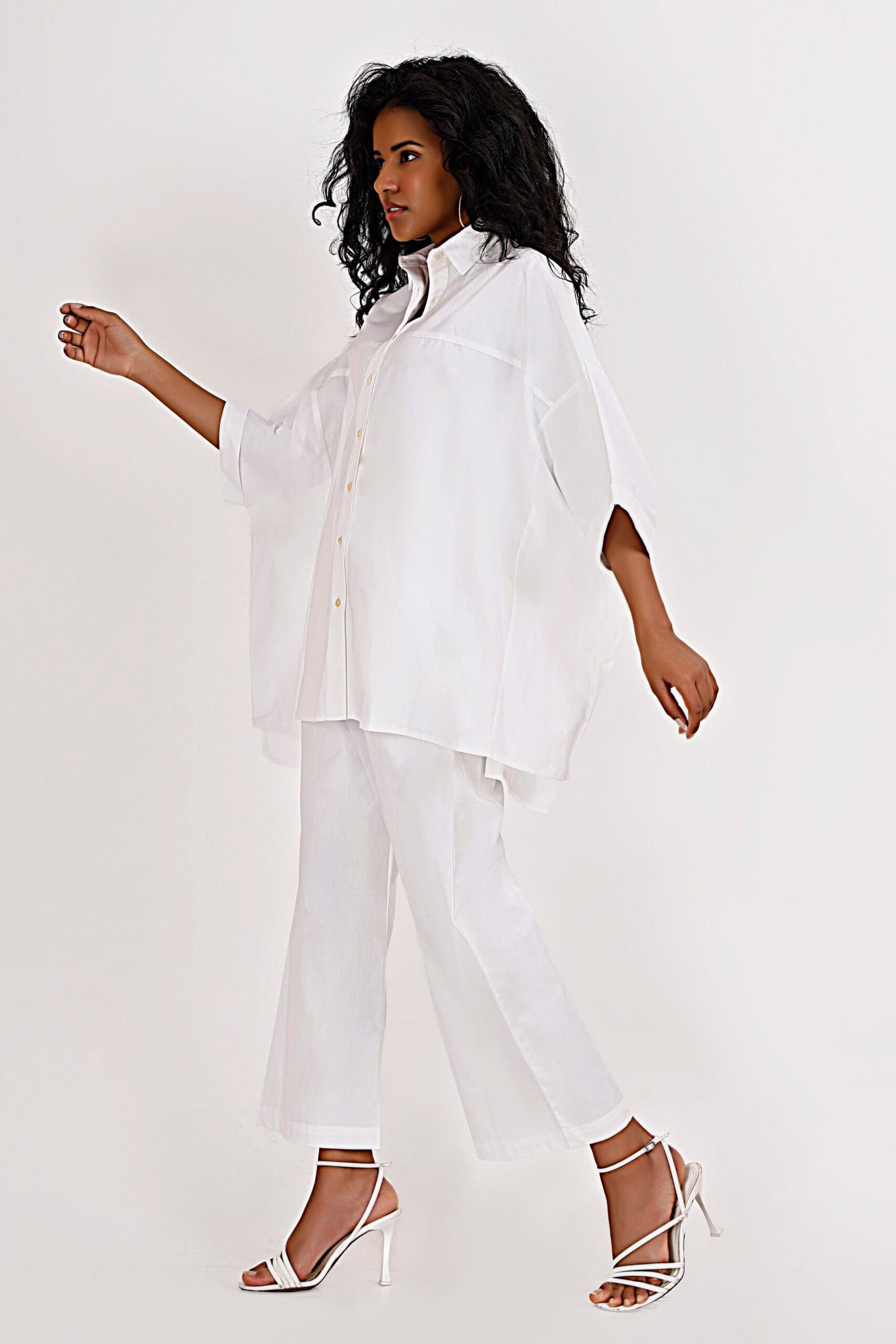 KELLY White Co-Ord Set Mala Singh