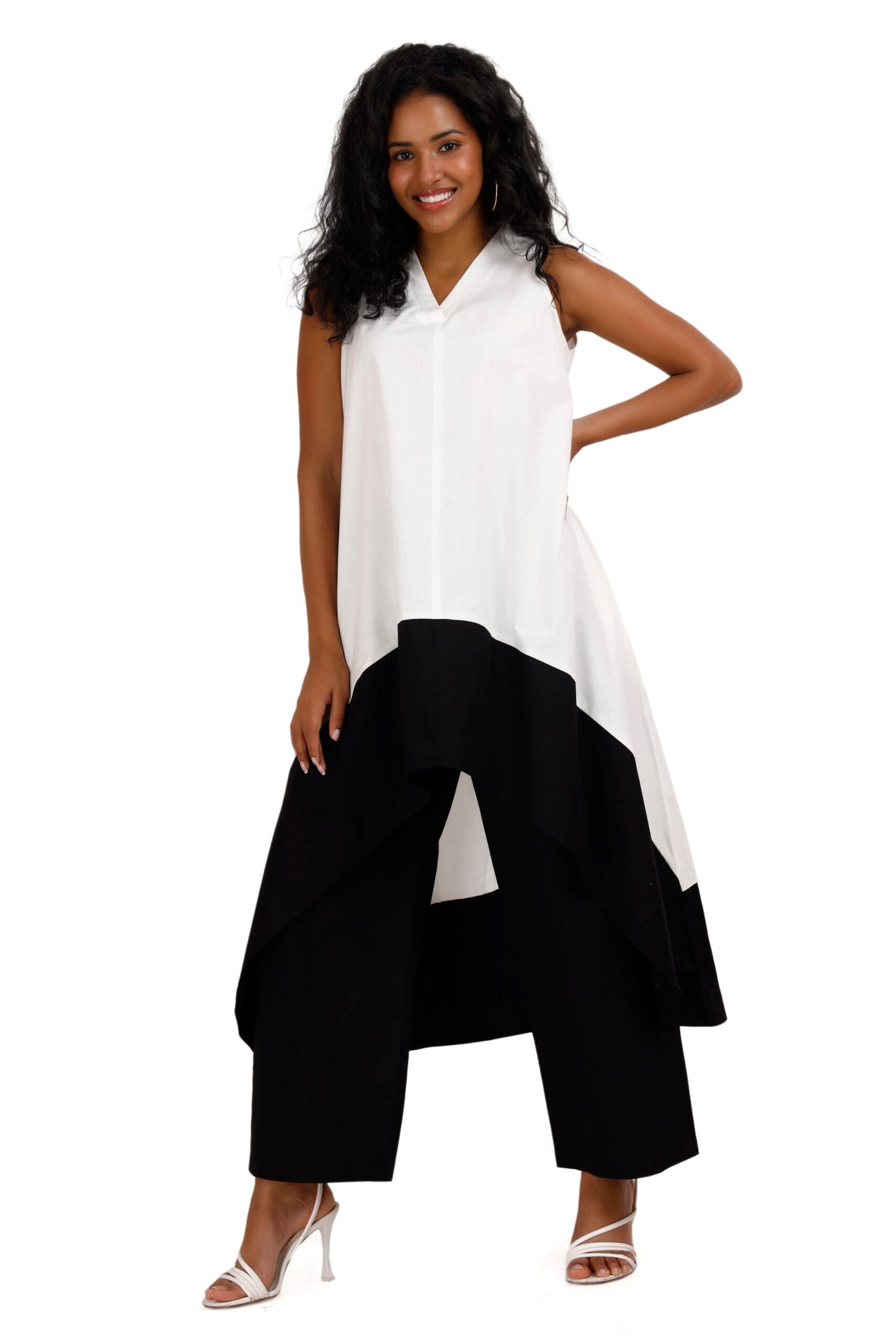 KOCHI Black & White Co-Ord Set Mala Singh