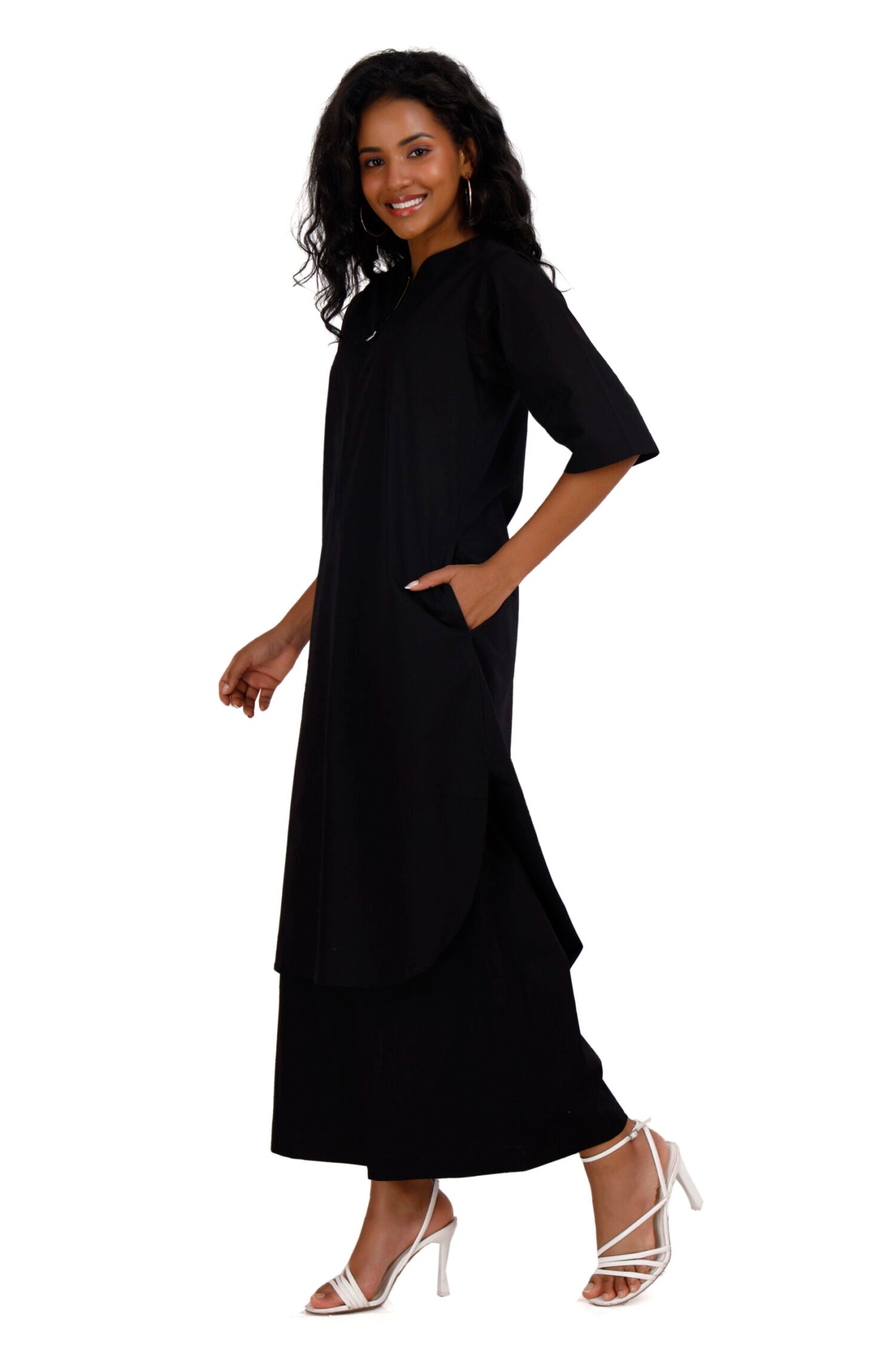 ZOYA Black Co-Ord Set Mala Singh