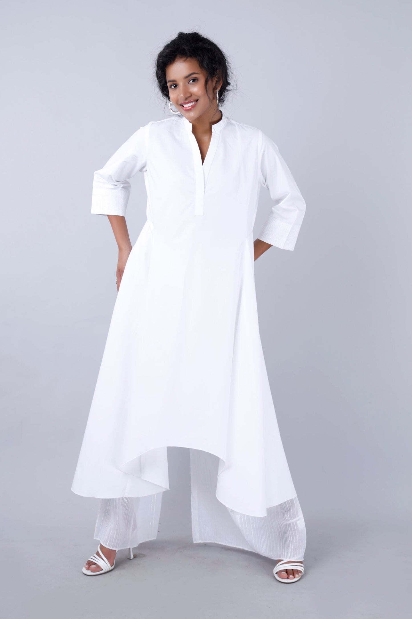 MJI Kurta White Co-Ord Set Mala Singh