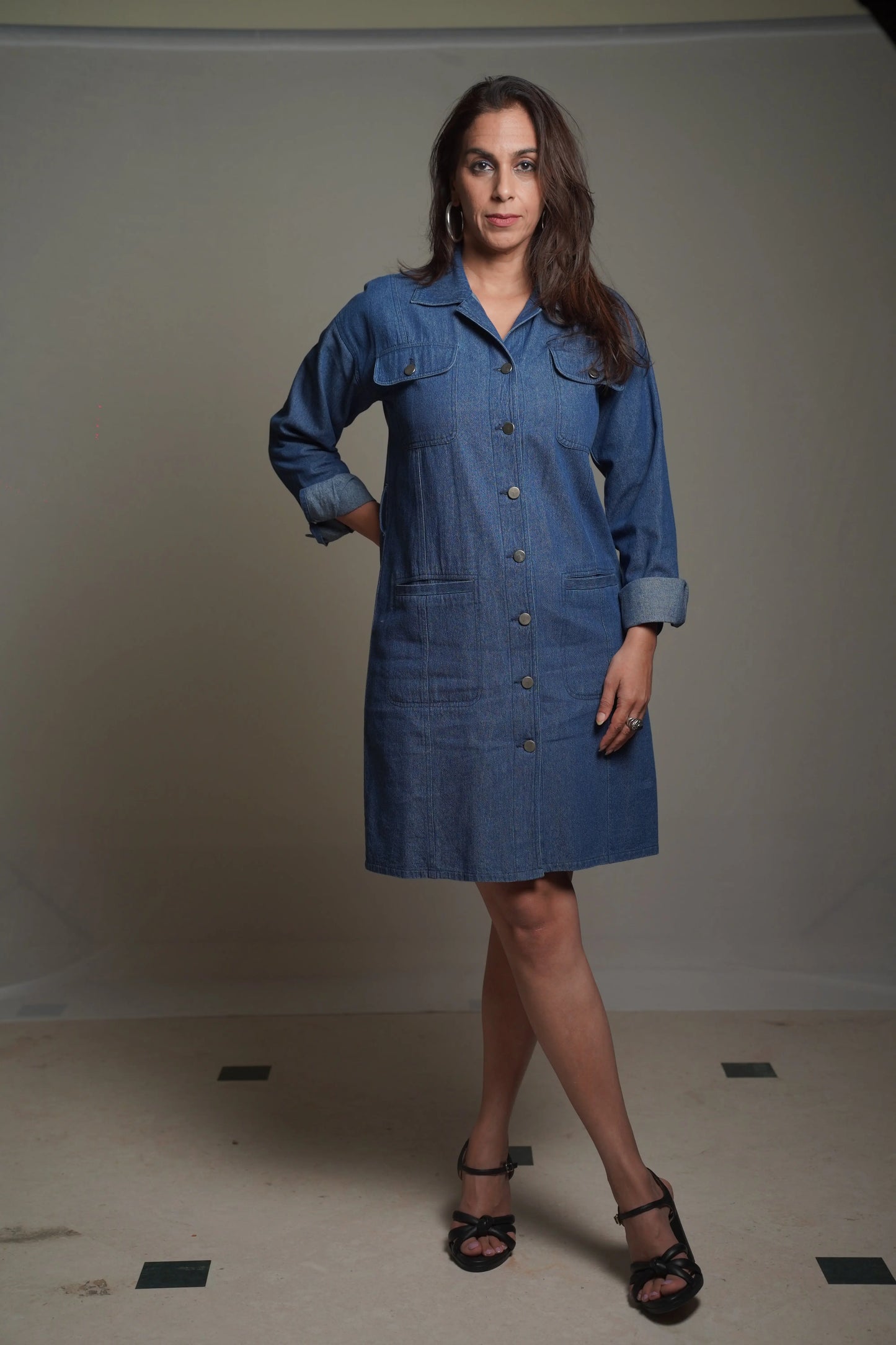 Jenny dark Denim Dress Mala Singh