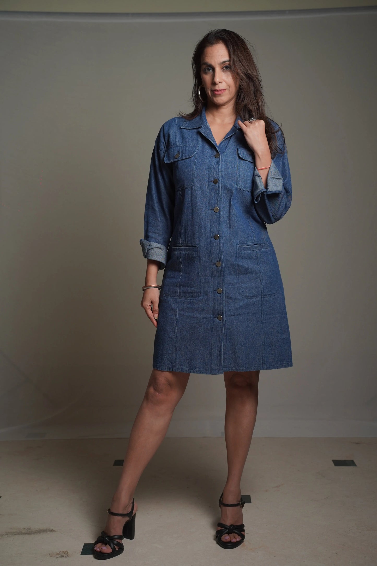 Jenny dark Denim Dress Mala Singh