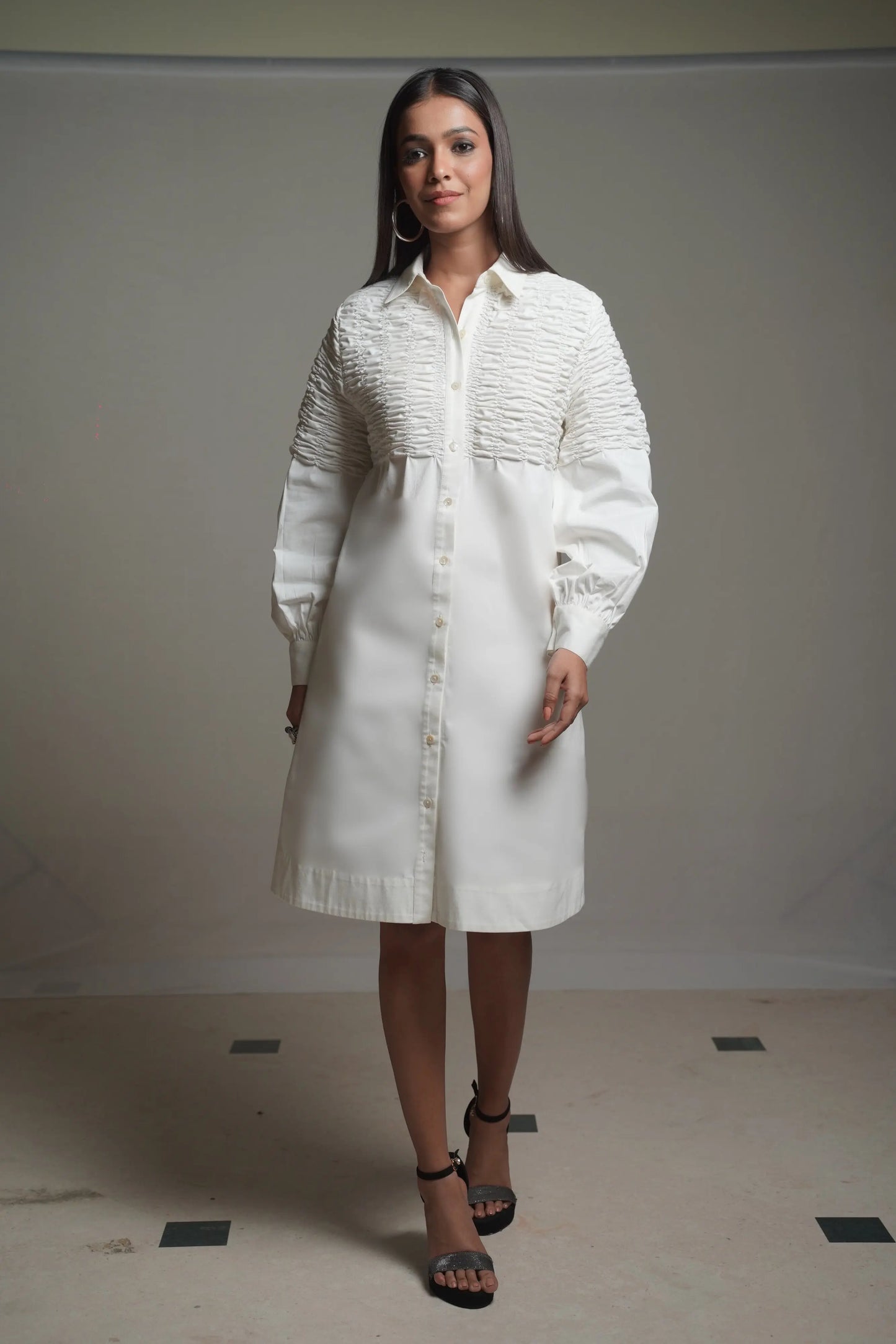 JOEY White Shirt Dress Mala Singh